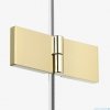New Trendy Nesta Light Gold 80x200 cm drzwi wnękowe prawe wspornik skośny złoty połysk/szkło przejrzyste D-0908A
